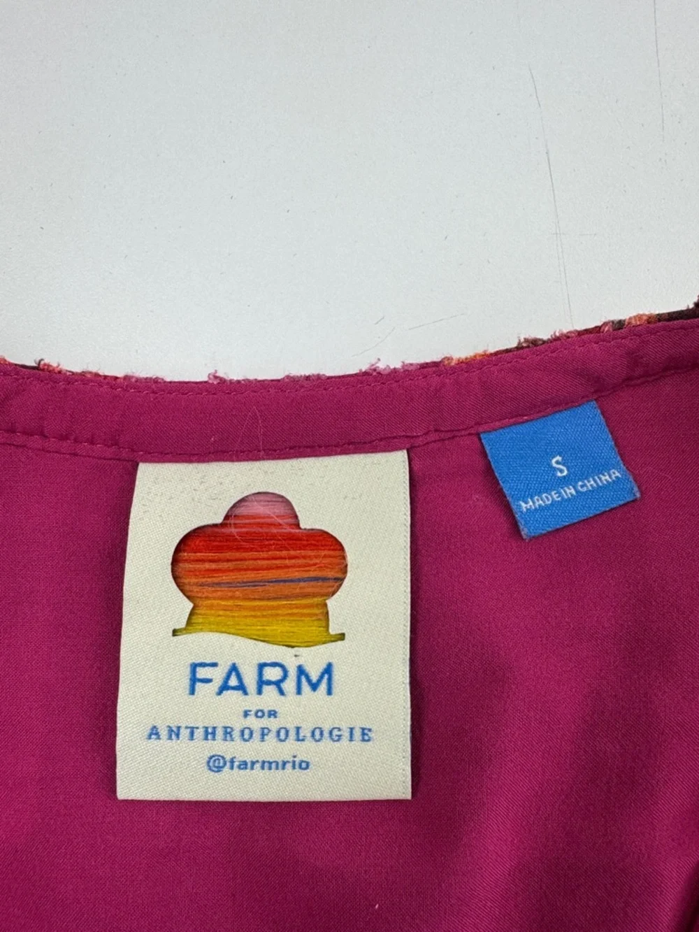 Anthropologie Farm Rio Macaw Crosstitch Embroidered Tunic Dress - Picture 5 of 12